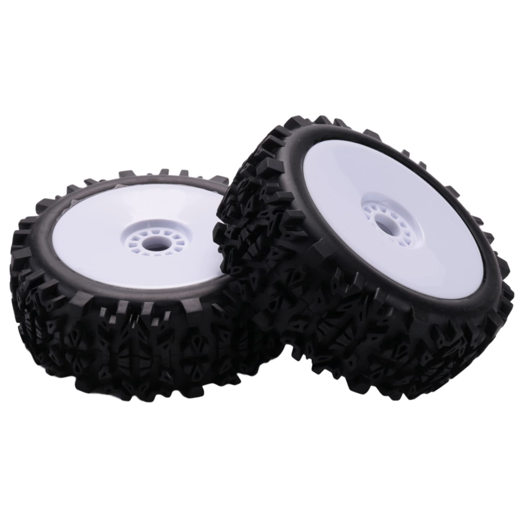 Amazon | 4 x 17mm ハブ ホイール リムと深歯タイヤ 1/8 オフロード RC